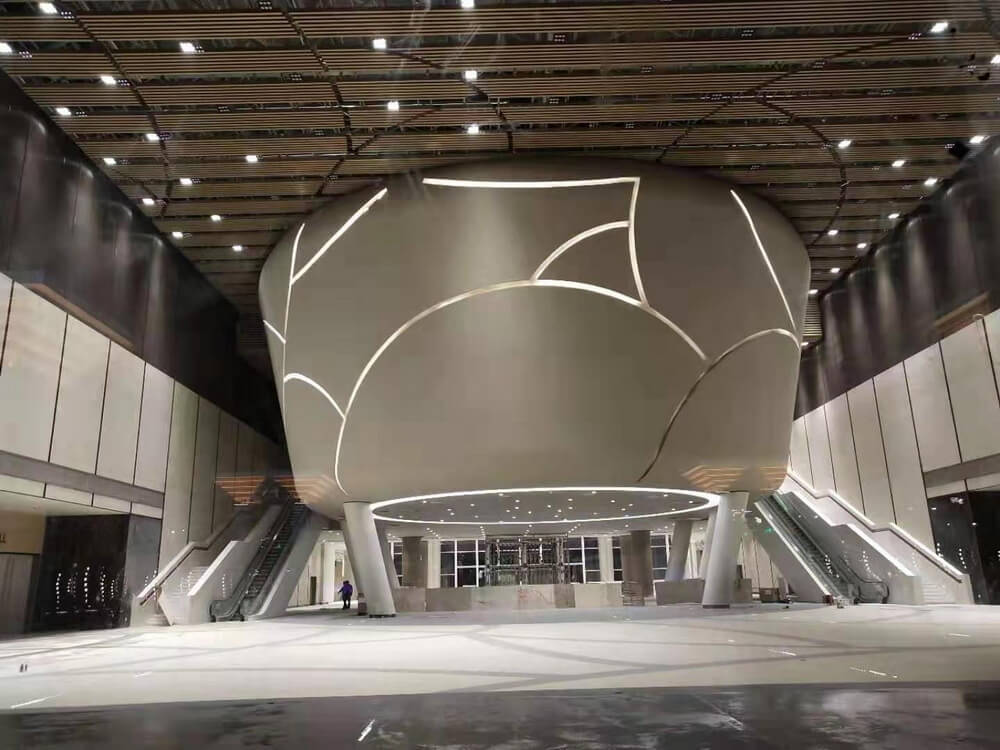 customized thin porcelain for exhibition center case.jpg